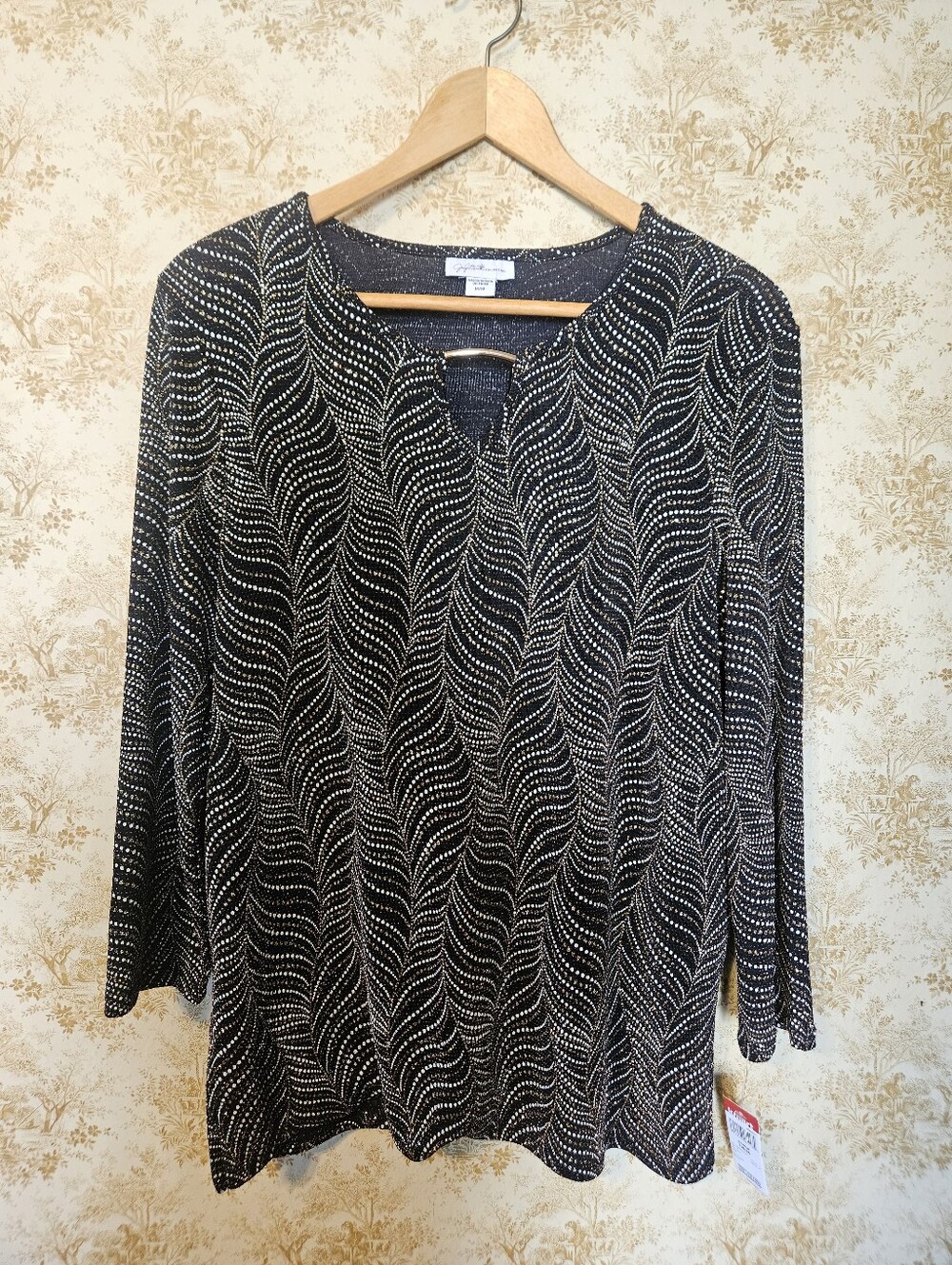 Vintage Y2k Deadstock Jacquline Smith Collection Shimmer Party Top